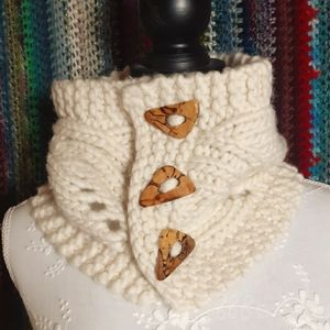Merino wool cowl, neck warmer
